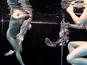 two dolls swim and get nude spectacular
