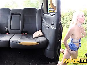 fake cab Golden douche for red-hot dame followed rectal fuck-fest