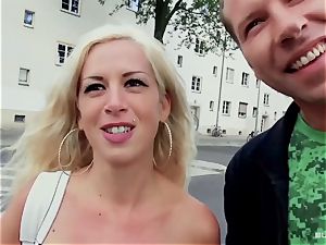 donks Bus - big-titted German blond picked up for bus fuck-a-thon